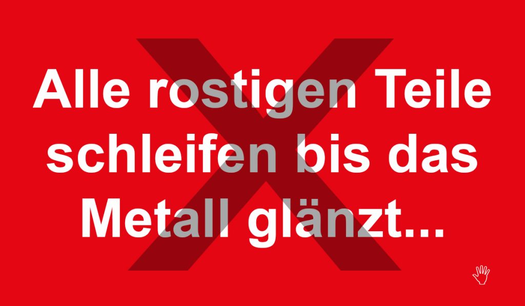 endofrust end of rust Rostschutz Autorost rostiges Auto Konservierung jahrelanger Rostschutz professioneller Rostschutz Oltimer Haus Garten Autorestaurierung Youngtimer Korrosion Korrosionsschutz